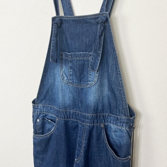 One Teaspoon Monroe Denim Overalls in Cowboy - Picture 5 of 10